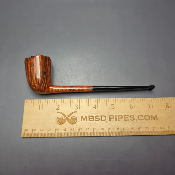 Walt Cannoy Cardinal House Langford Smooth Pencil Shank Dublin Handmade Briar Pipe, New - Image 12