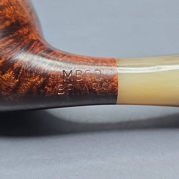 MBSD Briars Modern Masters 3 Smooth Tulip w/ Faux Horn Handmade Briar Pipe, New - Image 11