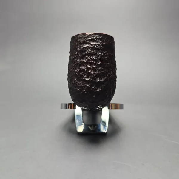 James Upshall Bark Group 6 Partially Rusticated Billiard Estate Briar Pipe, Unsmoked - Image 4