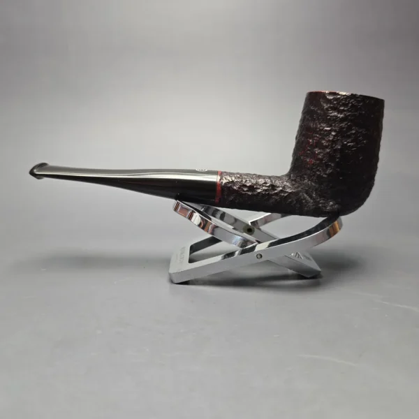James Upshall Bark Group 6 Partially Rusticated Billiard Estate Briar Pipe, Unsmoked - Image 3