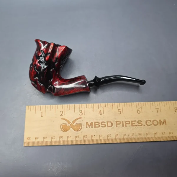 Nording Fantasy XL Partially Rusticated Freehand Estate Briar Pipe, Unsmoked - Image 11