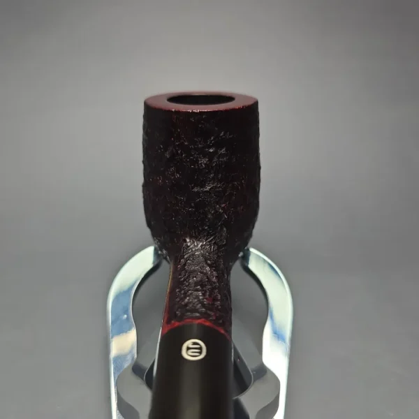 James Upshall Bark Group 6 Partially Rusticated Billiard Estate Briar Pipe, Unsmoked - Image 5