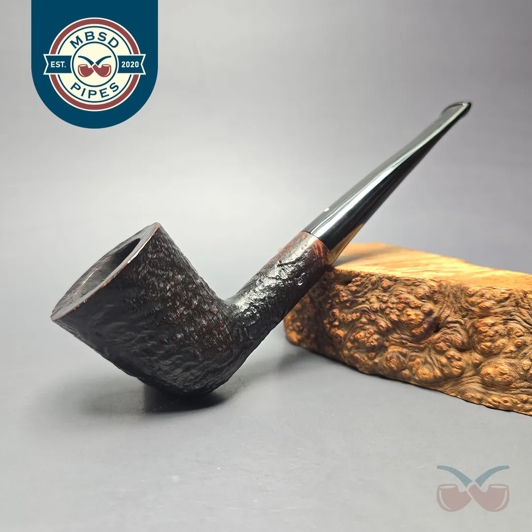 Dunhill 1977 Shell Briar 615 Sandblasted Dublin Estate Briar Pipe, English Estates