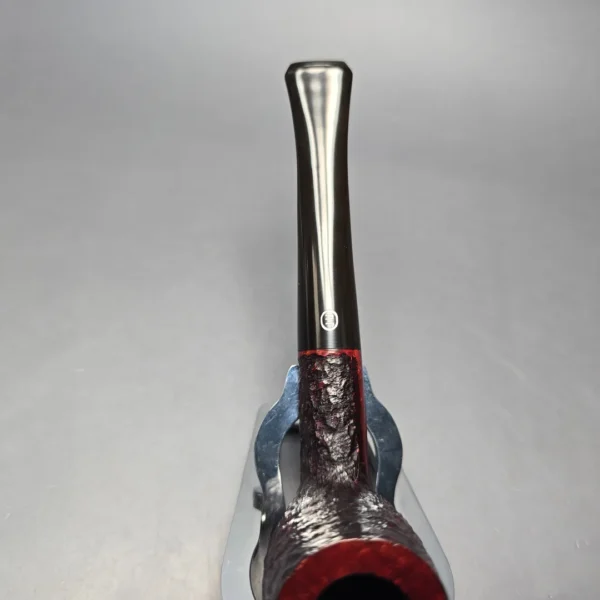James Upshall Bark Group 6 Partially Rusticated Billiard Estate Briar Pipe, Unsmoked - Image 7