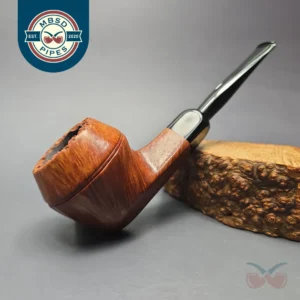 Castello "Castello" 4K Smooth Bulldog w/ Lucite Mount Estate Briar Pipe, Italian Estates