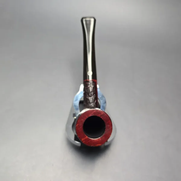 James Upshall Bark Group 6 Partially Rusticated Billiard Estate Briar Pipe, Unsmoked - Image 9