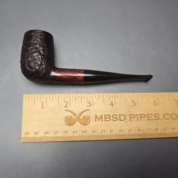 James Upshall Bark Group 6 Partially Rusticated Billiard Estate Briar Pipe, Unsmoked - Image 13