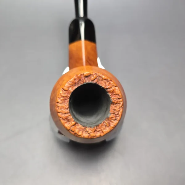 Castello "Castello" 4K Smooth Bulldog w/ Lucite Mount Estate Briar Pipe, Italian Estates - Image 9