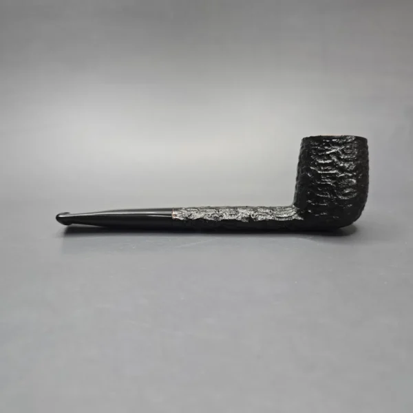 Rossi Mezzanotte 8801 Rusticated Canadian Briar Pipe, New - Image 4