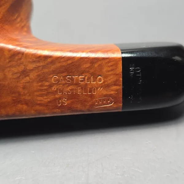 Castello "Castello" 4K Smooth Bulldog w/ Lucite Mount Estate Briar Pipe, Italian Estates - Image 12