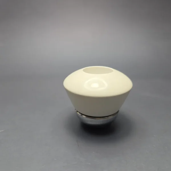 Falcon Chrome Curved Dental w/ MBSD Meerschaum Dublin Block Meerschaum Bowl Pipe, New - Image 3