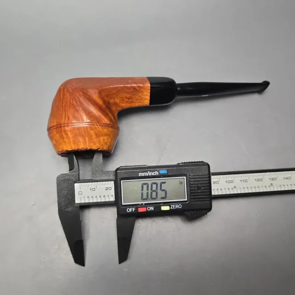 Castello "Castello" 4K Smooth Bulldog w/ Lucite Mount Estate Briar Pipe, Italian Estates - Image 13