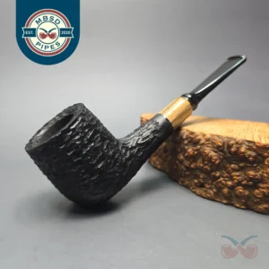 MBSD Briars by Piero Vitale Black Rusticated Billiard with Olivewood (New)