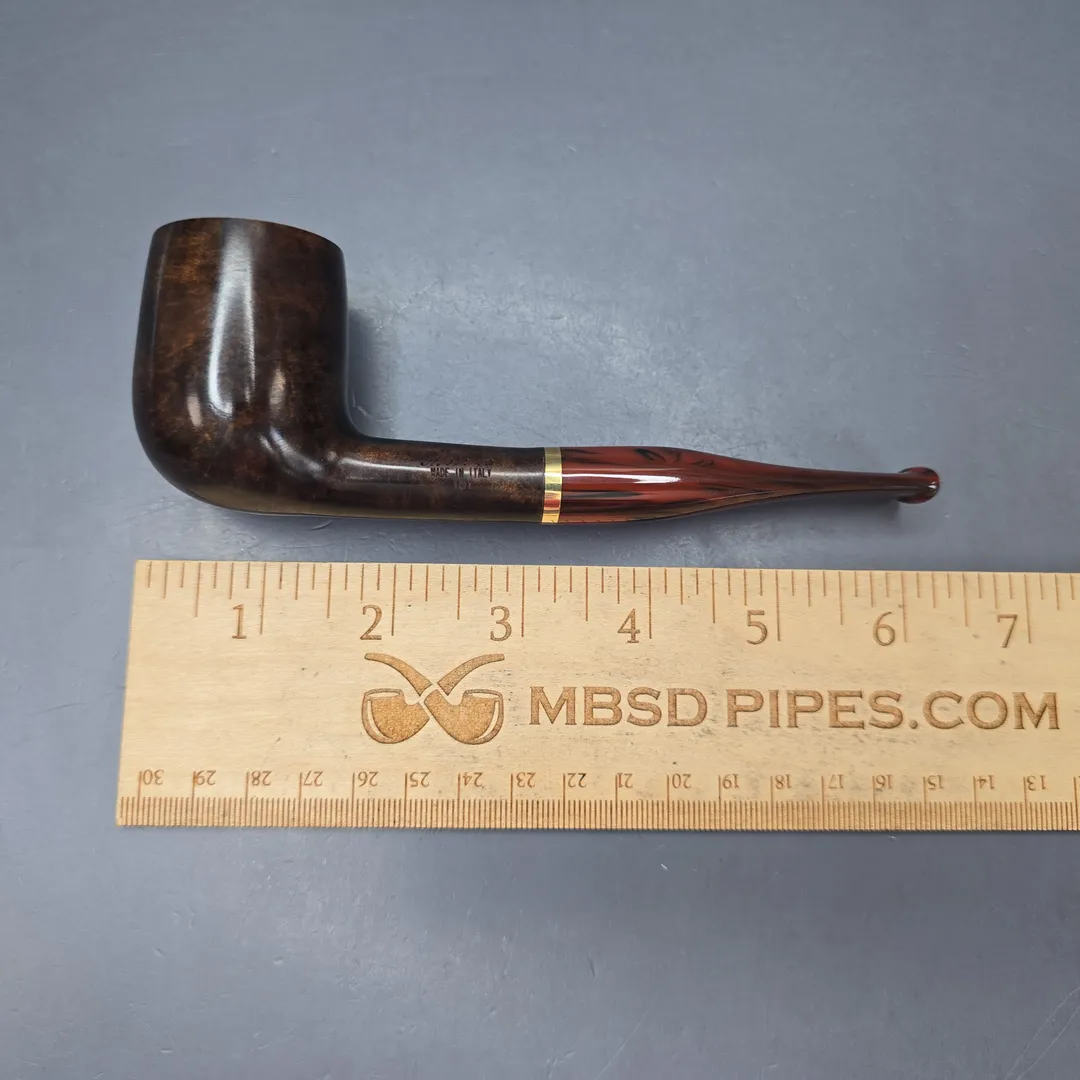 Molina Striato Smooth Dark Brown 101 Billiard with Brass (New) - Image 2
