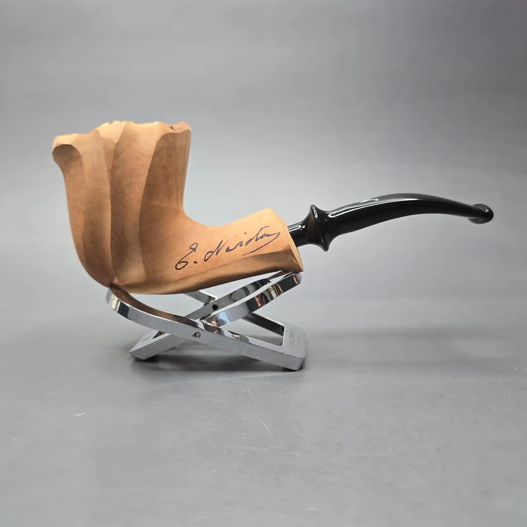Nording Signature Natural Smooth Freehand Estate Briar Pipe, Unsmoked - Image 2