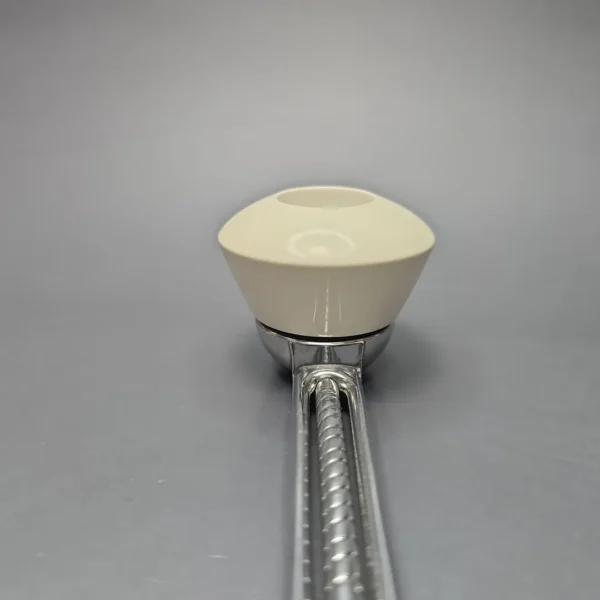 Falcon Chrome Curved Dental w/ MBSD Meerschaum Dublin Block Meerschaum Bowl Pipe, New - Image 6