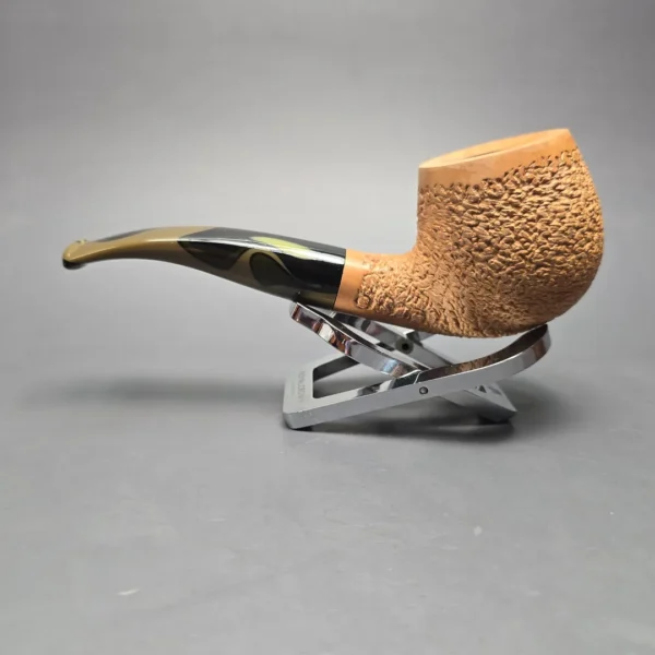 Moretti 2025 Partially Rusticated Apple Estate Briar Pipe, Italian Estates - Image 3