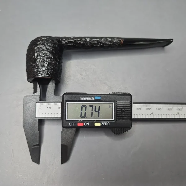 Rossi Mezzanotte 8801 Rusticated Canadian Briar Pipe, New - Image 13