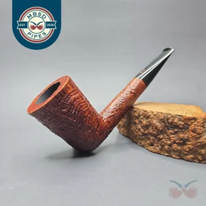 Radice Silk Cut Sandblasted Stack Dublin Estate Briar Pipe, Unsmoked