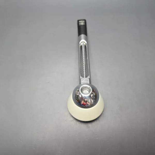 Falcon Chrome Curved Dental w/ MBSD Meerschaum Dublin Block Meerschaum Bowl Pipe, New - Image 10