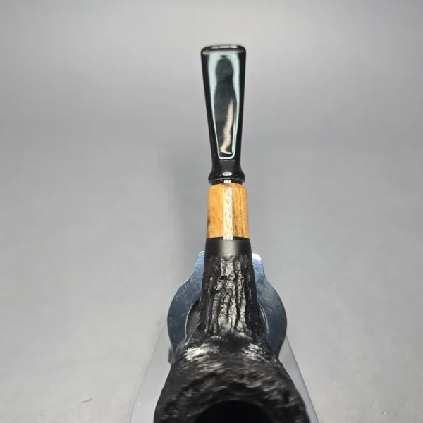 MBSD Briars by Piero Vitale Black Rusticated Billiard with Olivewood (New) - Image 8