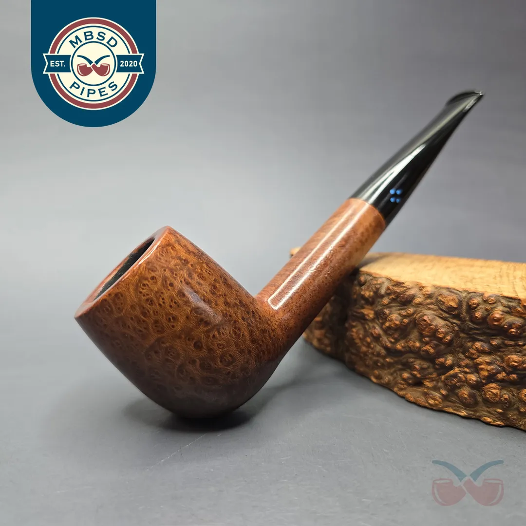 Sasieni Family Era (c.1946-50) Four Dot Buckingham Smooth Billiard Estate Briar Pipe, English Estates