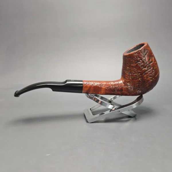 Ben Wade (Preben Holm) Majestic Designer Series D XL Sandblasted Long Shank Brandy Estate Briar Pipe, Danish Estates - Image 4
