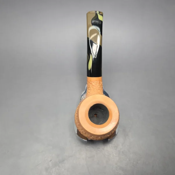 Moretti 2025 Partially Rusticated Apple Estate Briar Pipe, Italian Estates - Image 9