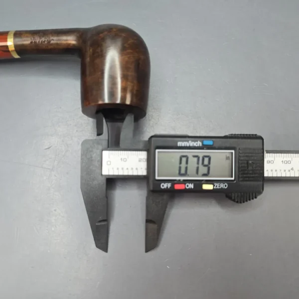 Molina Striato Smooth Dark Brown 101 Billiard with Brass (New) - Image 3
