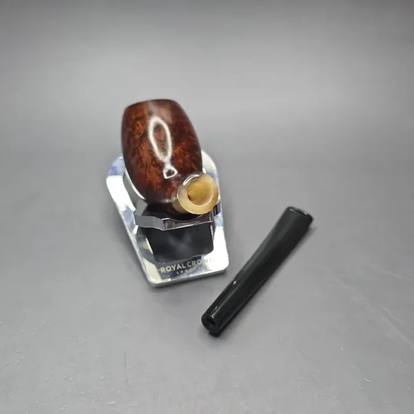 MBSD Briars Modern Masters 3 Smooth Tulip w/ Faux Horn Handmade Briar Pipe, New - Image 14