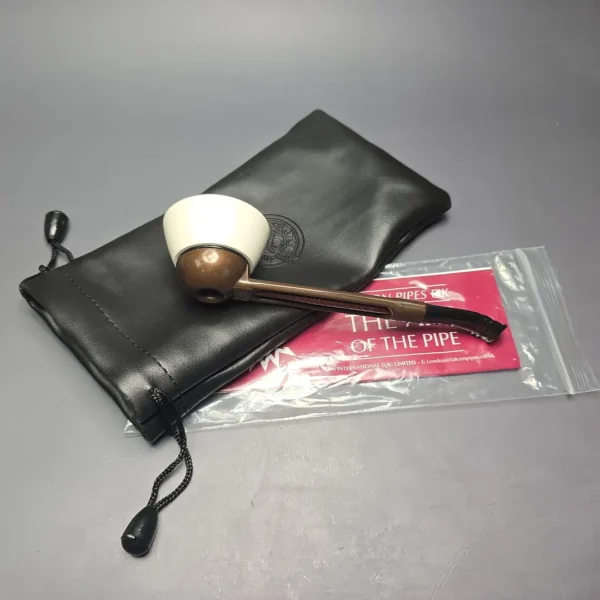 Falcon Extra Curved Dental w/ MBSD Meerschaum Rhodesian Block Meerschaum Bowl Pipe, New - Image 14