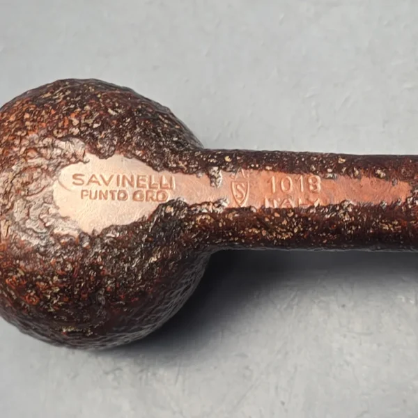 Savinelli (Pre-1970s) Punto Oro 1018 Sandblasted Pot Estate Briar Pipe, Italian Estates - Image 11