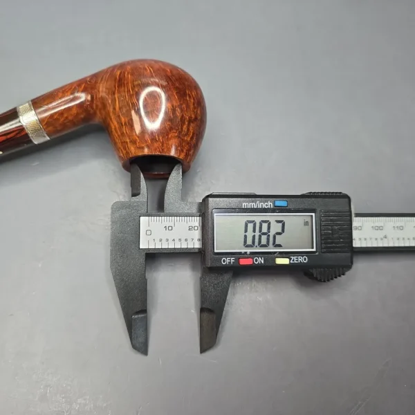 Dunhill 1994 Amber Root Quaint Smooth Author w/ Silver Estate Briar Pipe, Unsmoked - Image 13