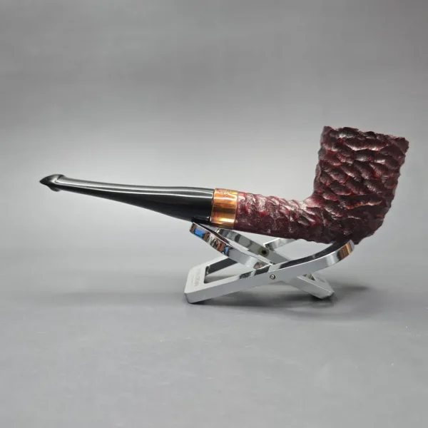 Peterson 2025 Christmas Pipe 120 Rusticated Dublin with Copper (Unsmoked Estate) - Image 4
