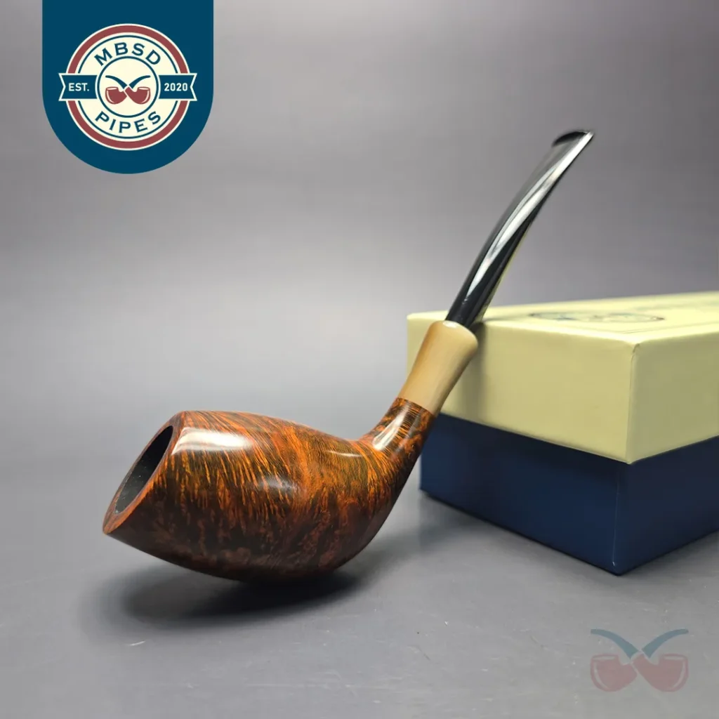 MBSD Briars Modern Masters 3 Smooth Tulip w/ Faux Horn Handmade Briar Pipe, New