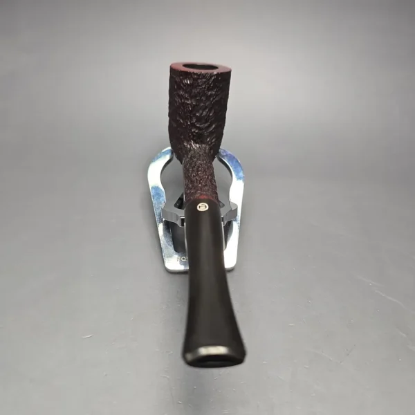 James Upshall Bark Group 6 Partially Rusticated Stack Billiard Estate Briar Pipe, Unsmoked - Image 6