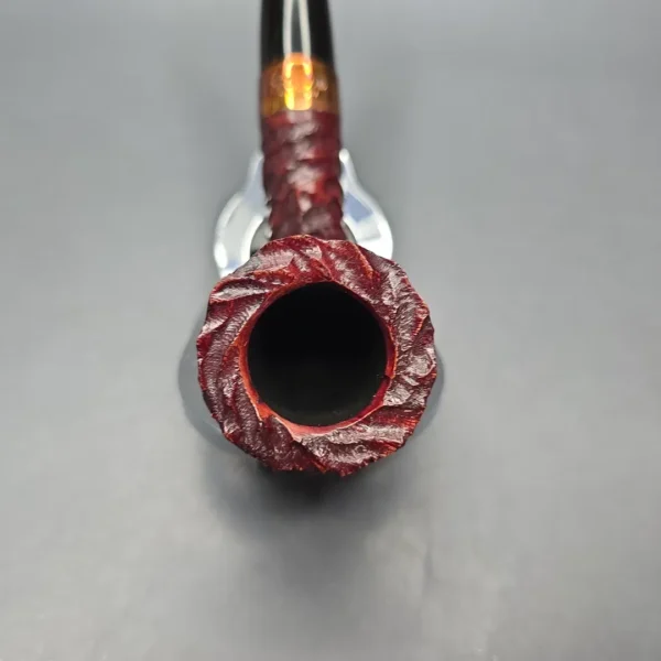 Peterson 2025 Christmas Pipe 120 Rusticated Dublin with Copper (Unsmoked Estate) - Image 7