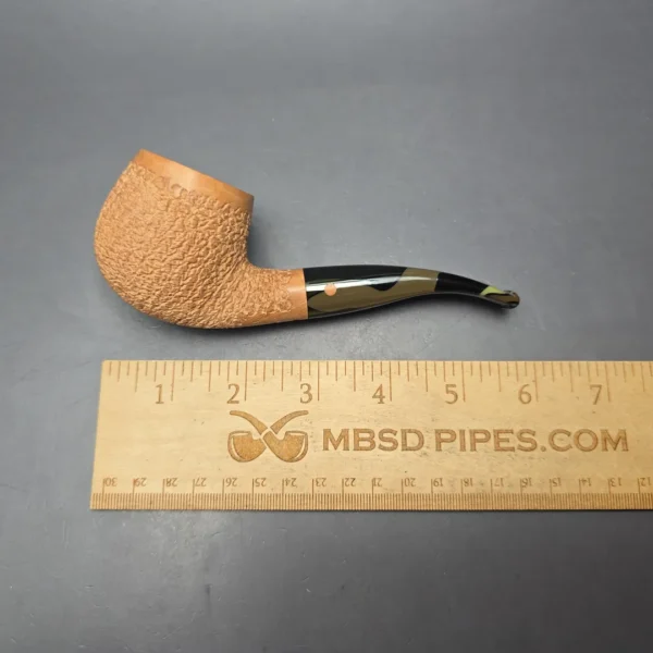Moretti 2025 Partially Rusticated Apple Estate Briar Pipe, Italian Estates - Image 13
