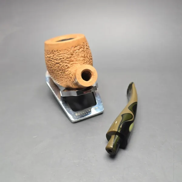 Moretti 2025 Partially Rusticated Apple Estate Briar Pipe, Italian Estates - Image 14