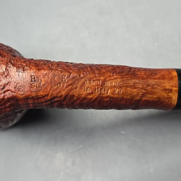 Radice Silk Cut Sandblasted Stack Dublin Estate Briar Pipe, Unsmoked - Image 11