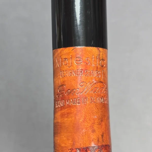Ben Wade (Preben Holm) Majestic Designer Series D XL Sandblasted Long Shank Brandy Estate Briar Pipe, Danish Estates - Image 11