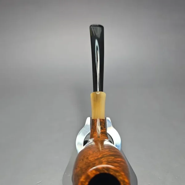 MBSD Briars Modern Masters 3 Smooth Tulip w/ Faux Horn Handmade Briar Pipe, New - Image 8