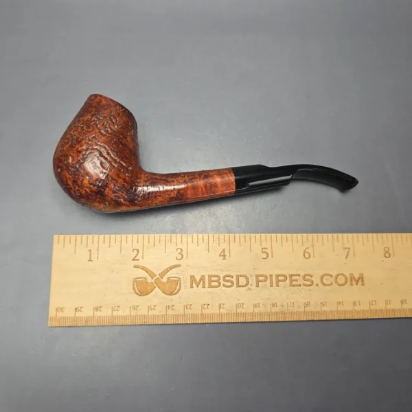 Ben Wade (Preben Holm) Majestic Designer Series D XL Sandblasted Long Shank Brandy Estate Briar Pipe, Danish Estates - Image 12