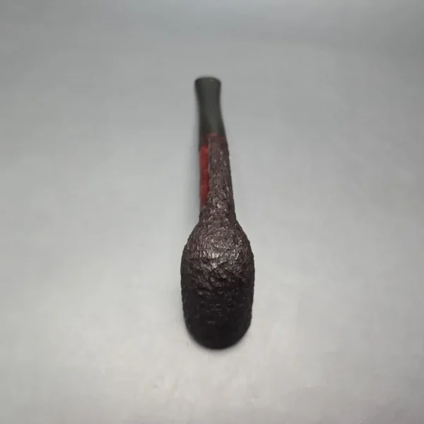 James Upshall Bark Group 6 Partially Rusticated Stack Billiard Estate Briar Pipe, Unsmoked - Image 9