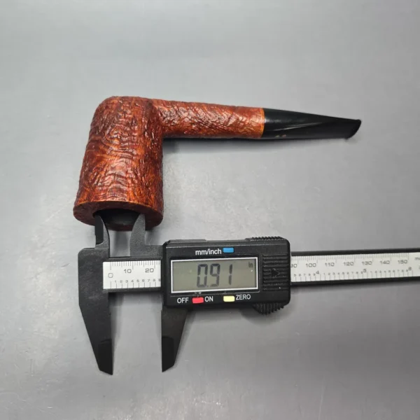 Radice Silk Cut Sandblasted Stack Dublin Estate Briar Pipe, Unsmoked - Image 13