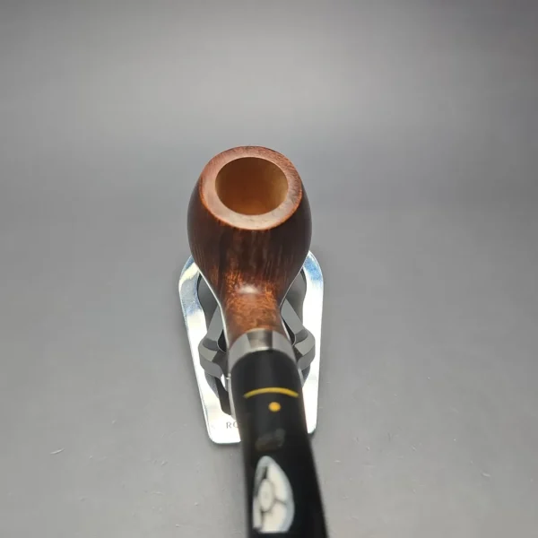 Pipa Croci Smooth Brandy w/ Silver Estate Briar Pipe, Unsmoked, 9mm - Image 7