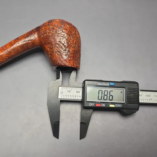 Ben Wade (Preben Holm) Majestic Designer Series D XL Sandblasted Long Shank Brandy Estate Briar Pipe, Danish Estates - Image 13