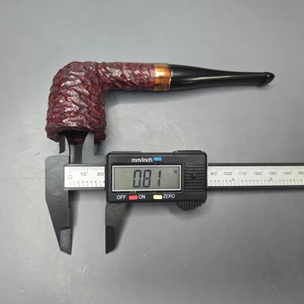 Peterson 2025 Christmas Pipe 120 Rusticated Dublin with Copper (Unsmoked Estate) - Image 13