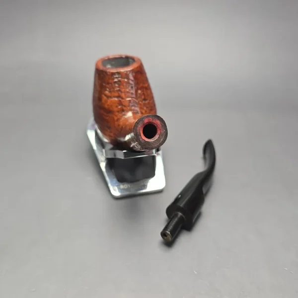 Ben Wade (Preben Holm) Majestic Designer Series D XL Sandblasted Long Shank Brandy Estate Briar Pipe, Danish Estates - Image 14