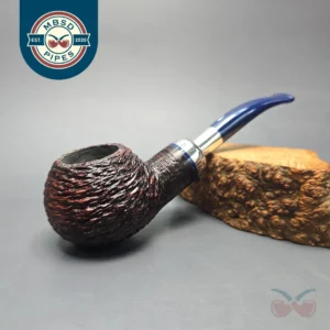Savinelli Eleganza 320 KS Rusticated Author Estate Briar Pipe, Italian Estates, 6mm